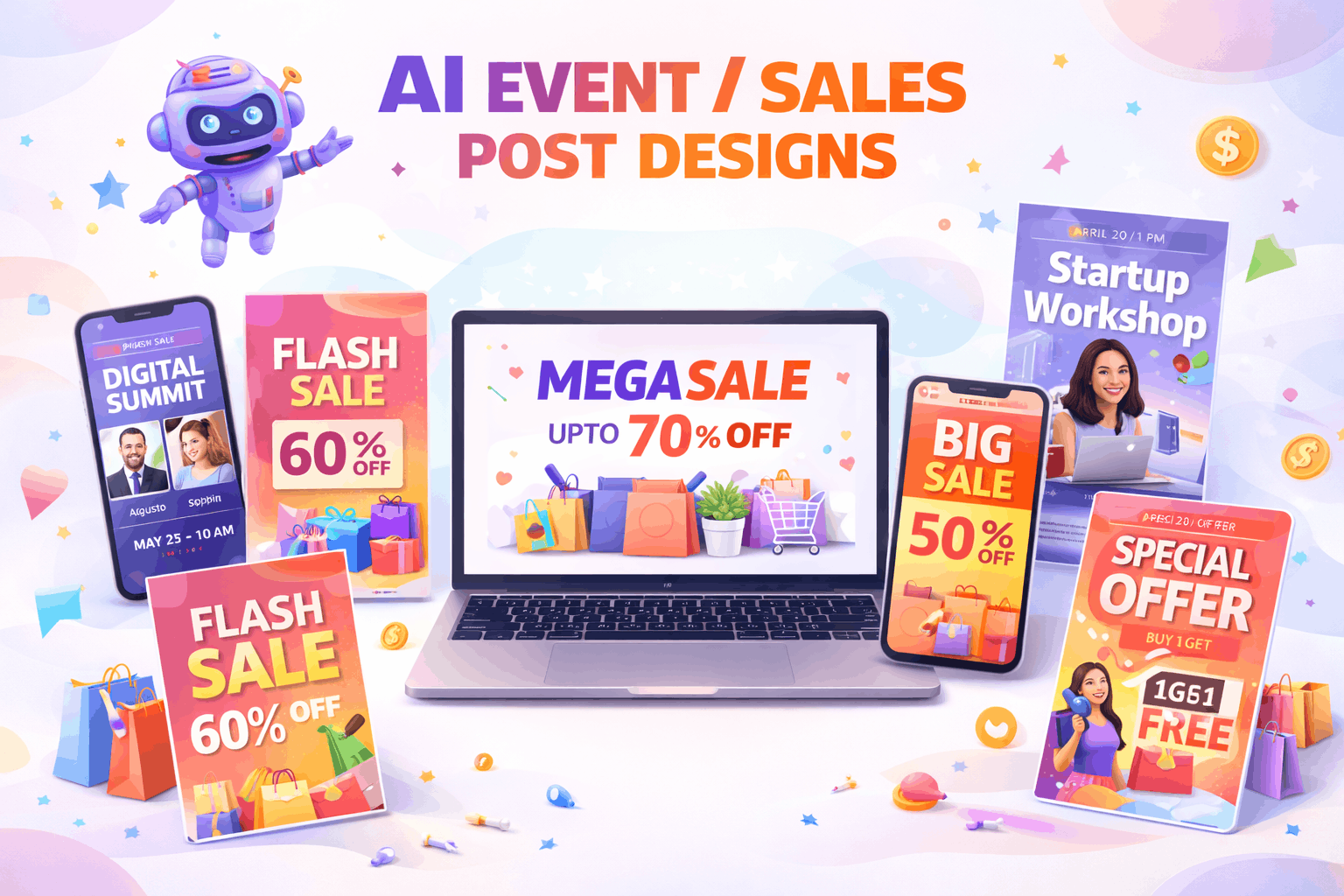 AI Event/Sales Post Designs