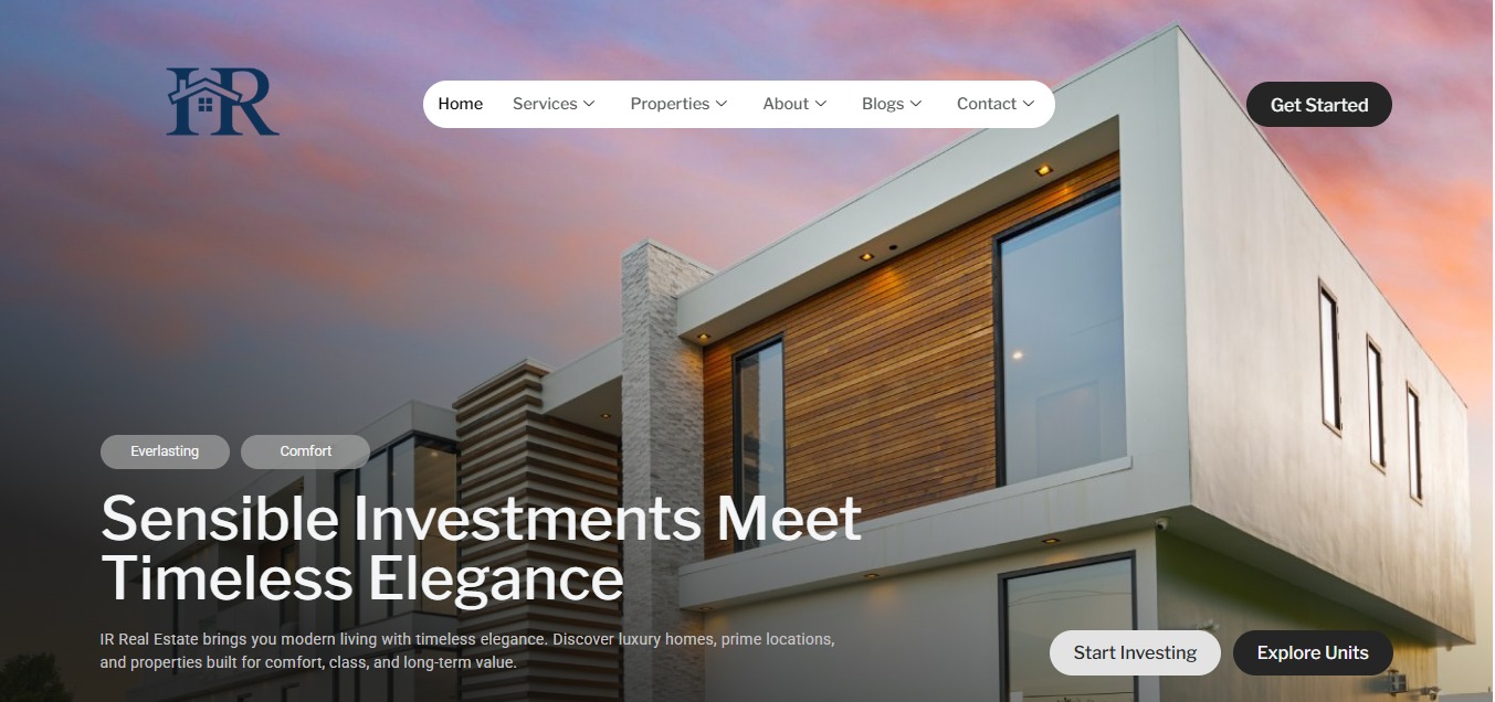 HR realestate website